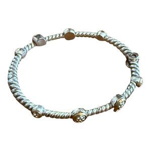 Brighton Hinged Bangle Bracelet Clear Crystals